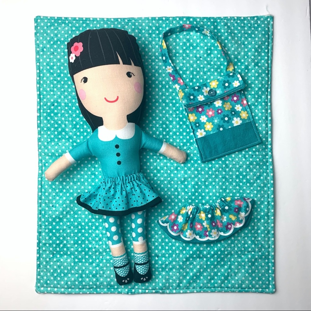Handmade Northcott Fabrics Girls of the World Doll